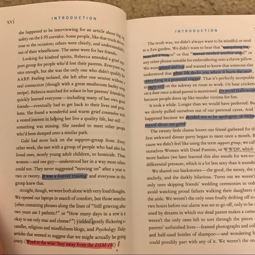 Modern Loss by Rebecca Soffer & Gabrielle Birkner Grief Death Loss Self Help